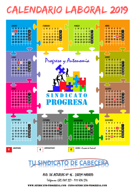 CALENDARIO LABORAL 2019